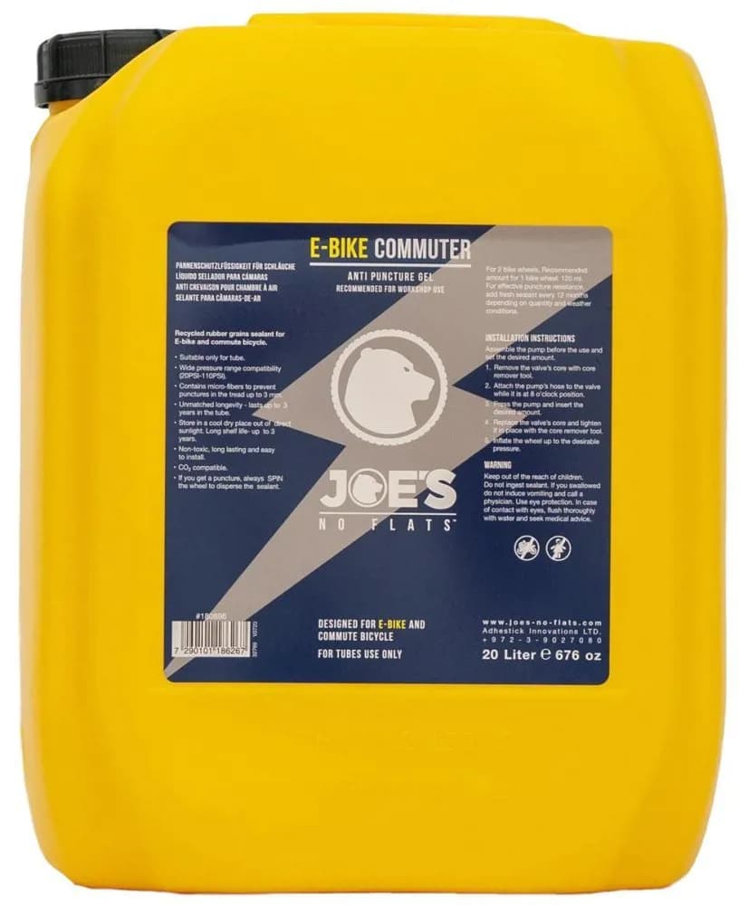 Герметик Joes No Flats E-Bike Commuter Gel Sealant [20л], Sealant tube
