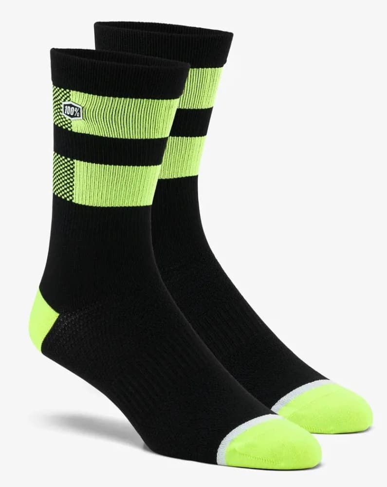 Шкарпетки Ride 100% FLOW Socks [Fluo Yellow], L/XL