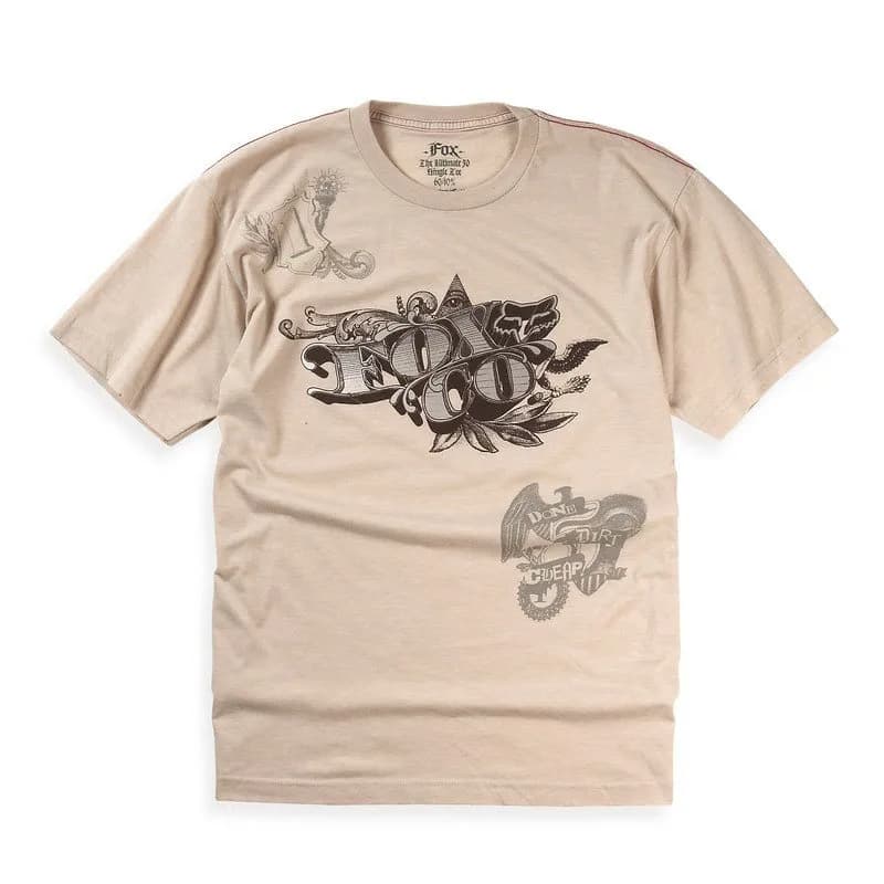 Футболка FOX Counterfeit Heathered Tee [Sand], L