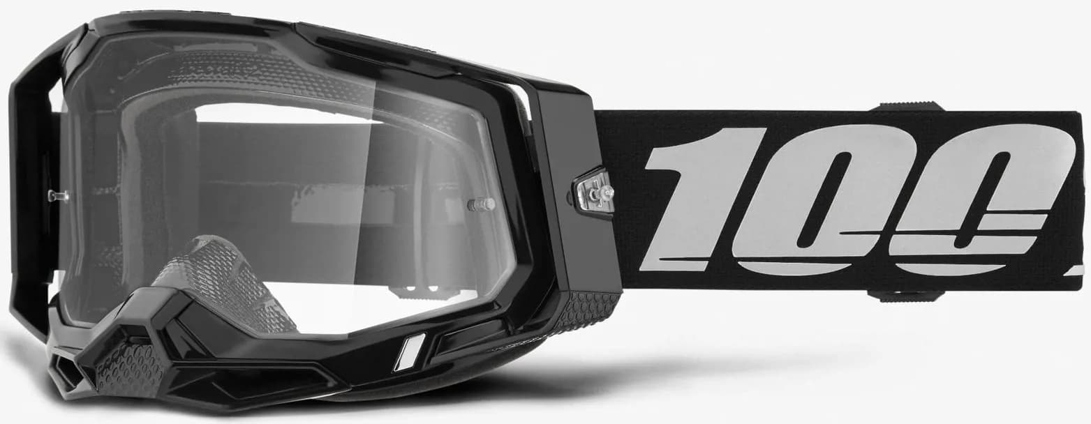 Окуляри 100% RACECRAFT 2 Goggle Black - Clear Lens, Clear Lens