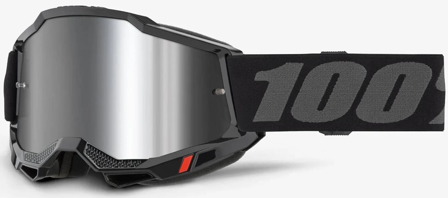 Окуляри 100% ACCURI 2 Goggle Black - Mirror Silver Lens, Mirror Lens