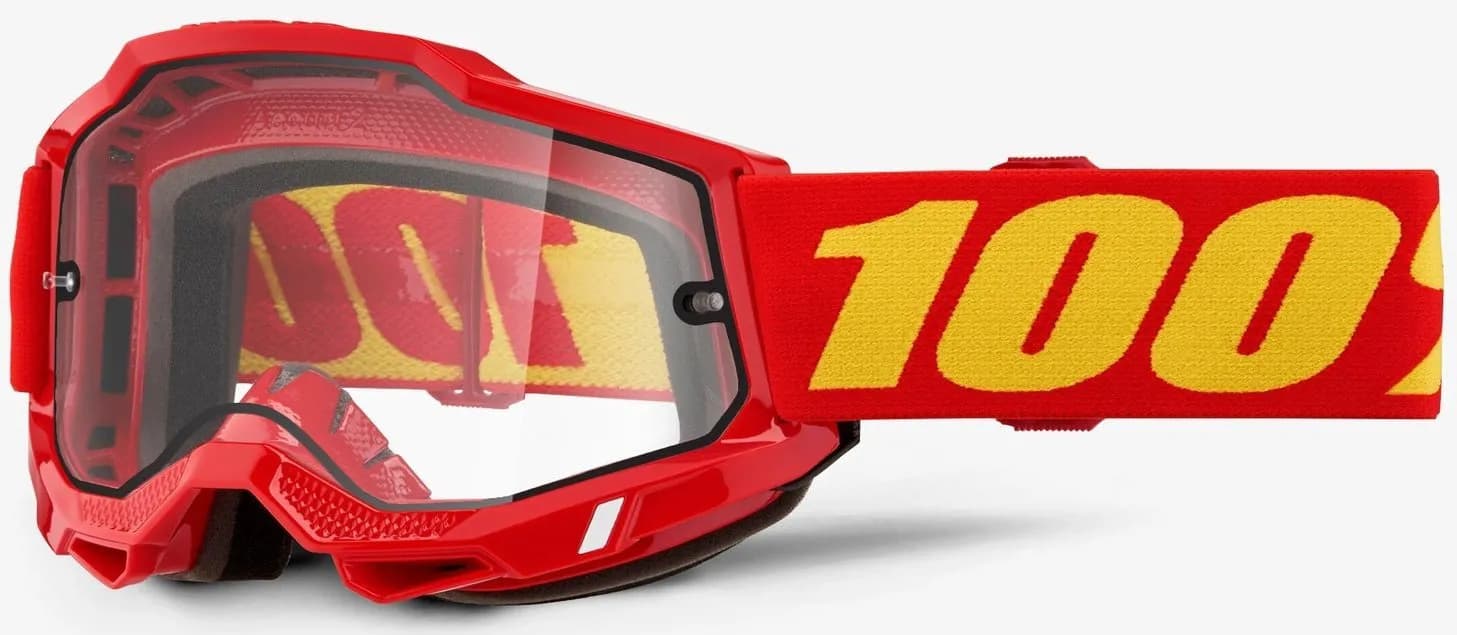 Окуляри 100% ACCURI 2 Enduro Goggle Red - Clear Dual Lens, Dual Clear Lens