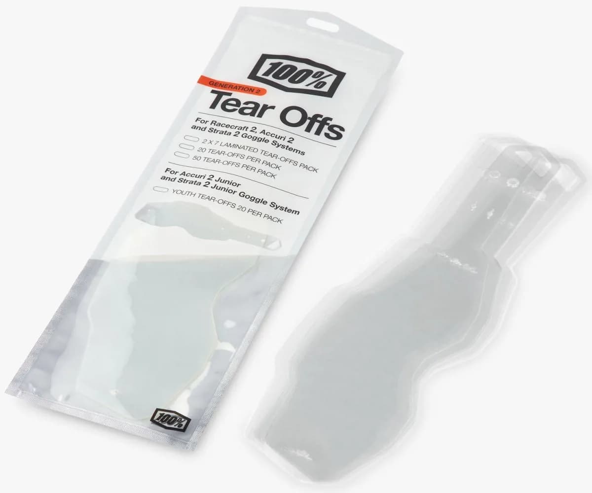 Зривки 100% Tear-Offs (Gen 2) - 20 pack, No Size