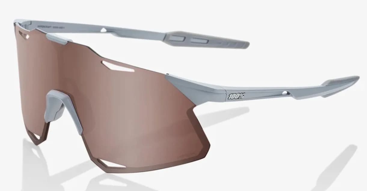 Окуляри Ride 100% HYPERCRAFT - Matte Stone Grey - HiPER Crimson Silver Mirror Lens, Mirror Lens