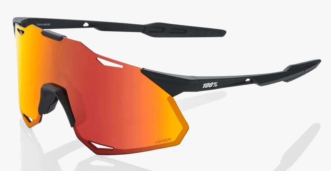 Окуляри Ride 100% HYPERCRAFT XS - Soft Tact Black - HiPER Red Multilayer Mirror Lens, Mirror Lens
