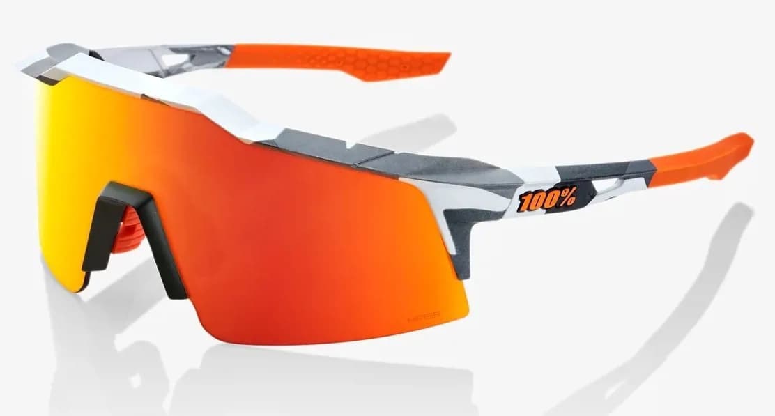 Окуляри Ride 100% SPEEDCRAFT SL - Soft Tact Grey Camo - HiPER Red Multilayer Mirror Lens, Mirror Lens