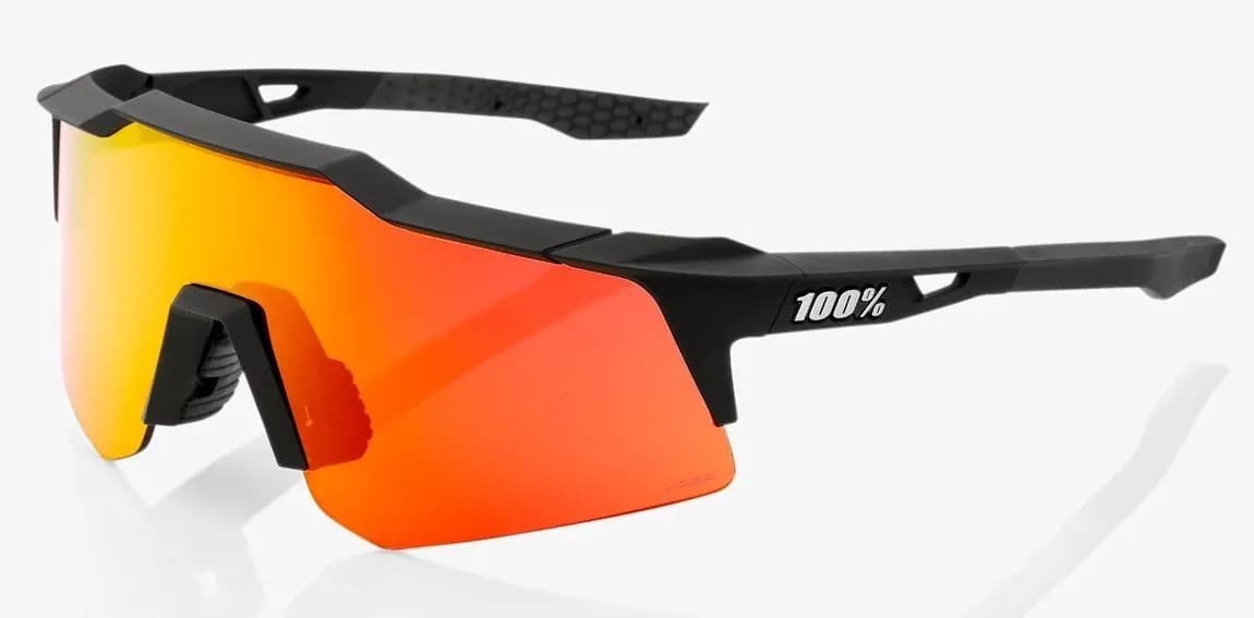 Окуляри Ride 100% SpeedCraft XS - Soft Tact Black - HiPER Red Multilayer Mirror Lens, Mirror Lens