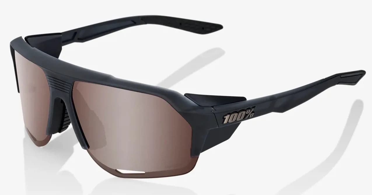 Окуляри Ride 100% NORVIK - Soft Tact Crystal Black - HiPER Crimson Silver Mirror Lens, Mirror Lens