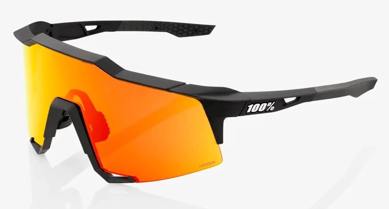 Окуляри Ride 100% SpeedCraft - Soft Tact Black - HiPER Red Multilayer Mirror, Mirror Lens