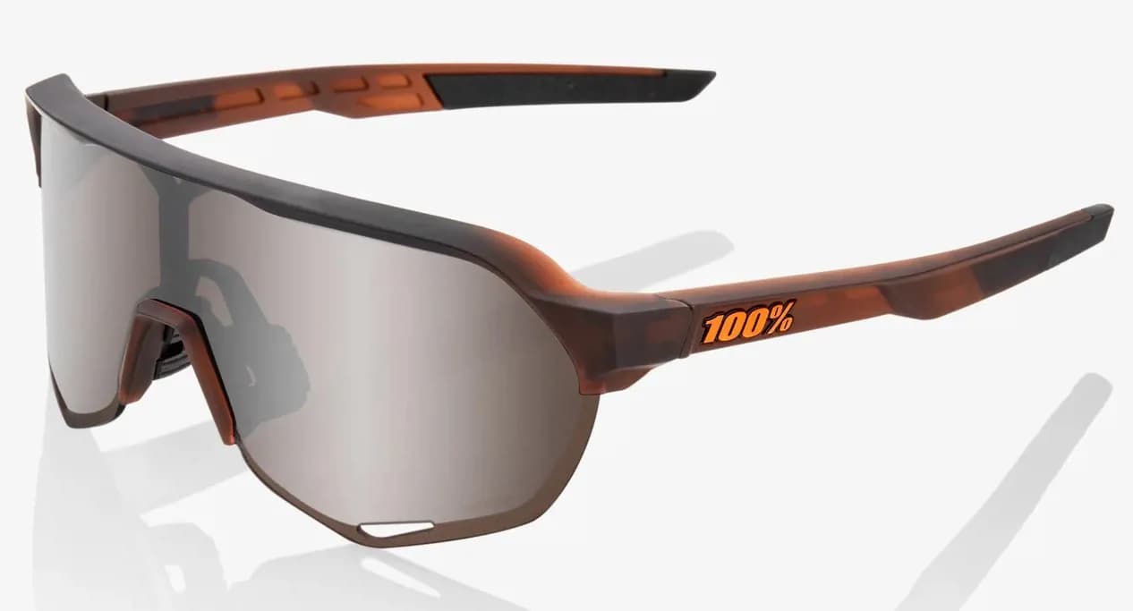 Окуляри Ride 100% S2 - Matte Translucent Brown Fade - HiPER Silver Mirror Lens, Mirror Lens
