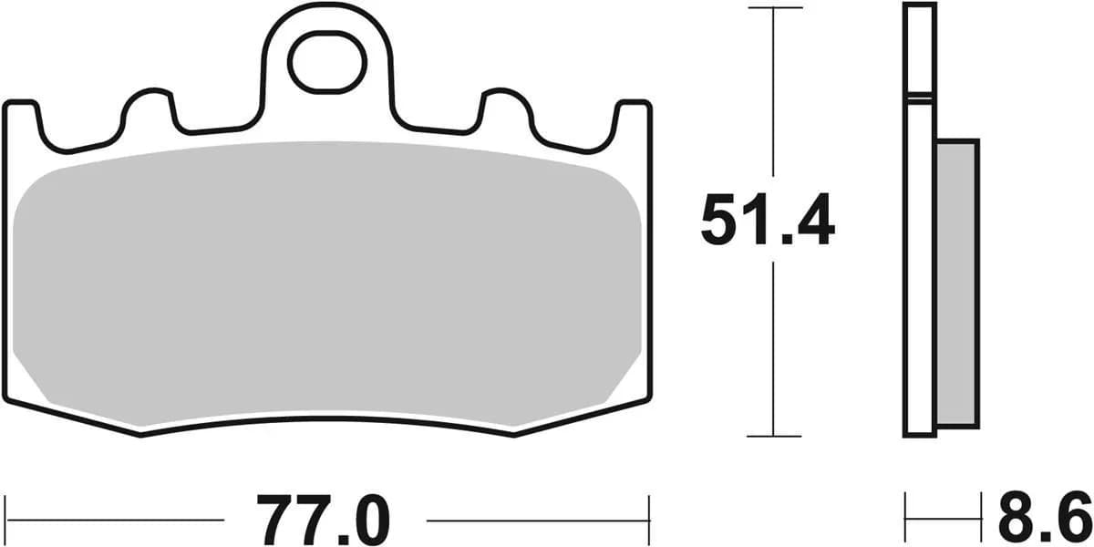 Гальмівні колодки SBS Upgrade Brake Pads, EVO Sinter