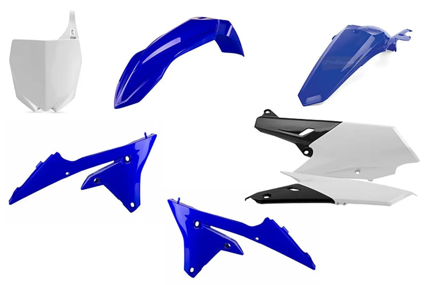 Пластик Polisport MX kit - Yamaha (14-) [Blue/White], Yamaha