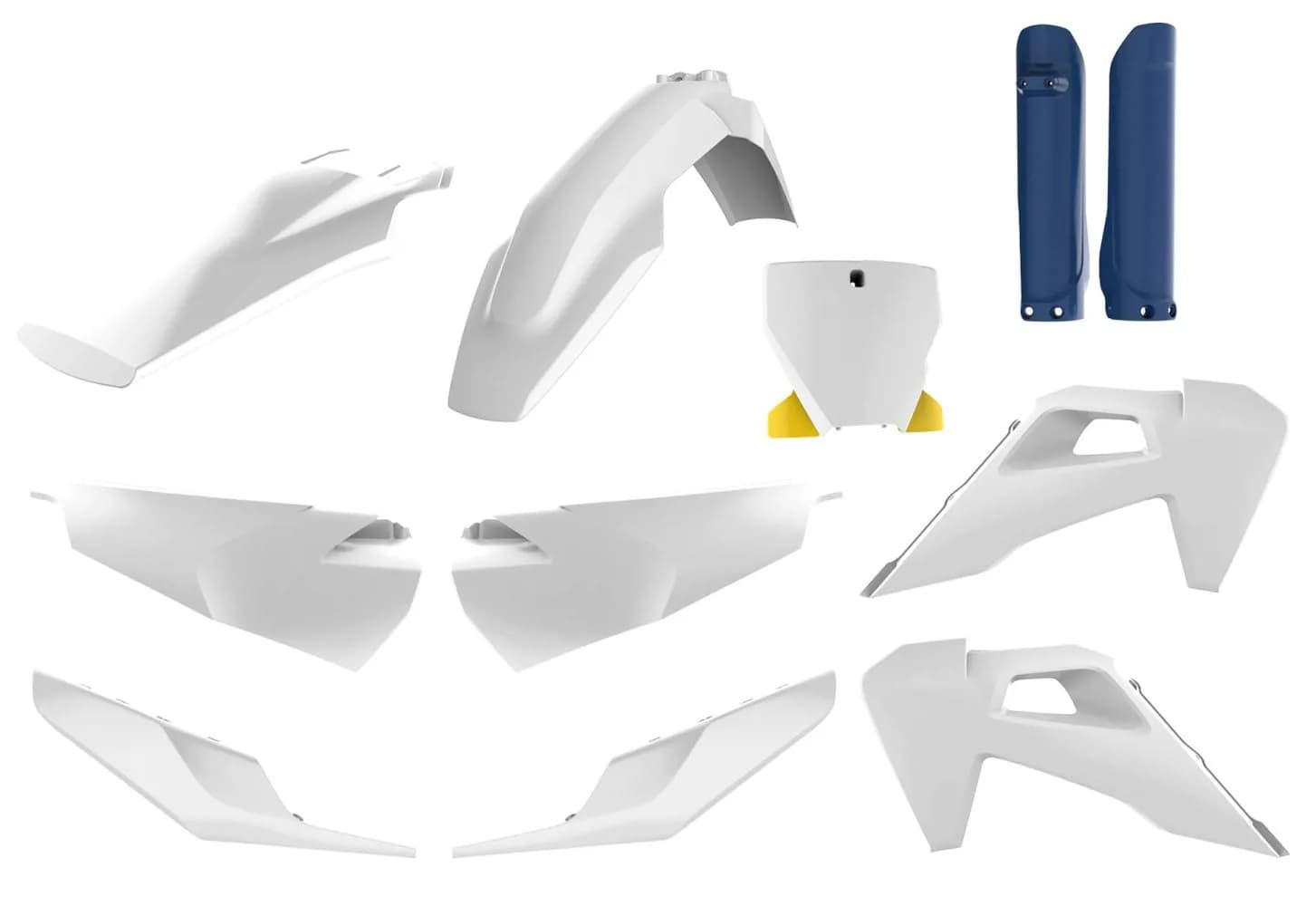 Пластик Polisport MX kit - Husqvarna (19-) [White/Blue], Husqvarna