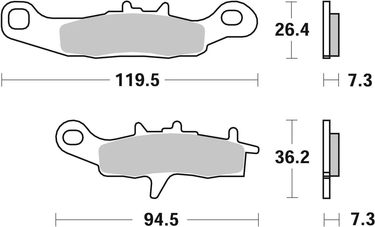 Гальмівні колодки Renthal RC-1 Works Brake Pads, Sintered