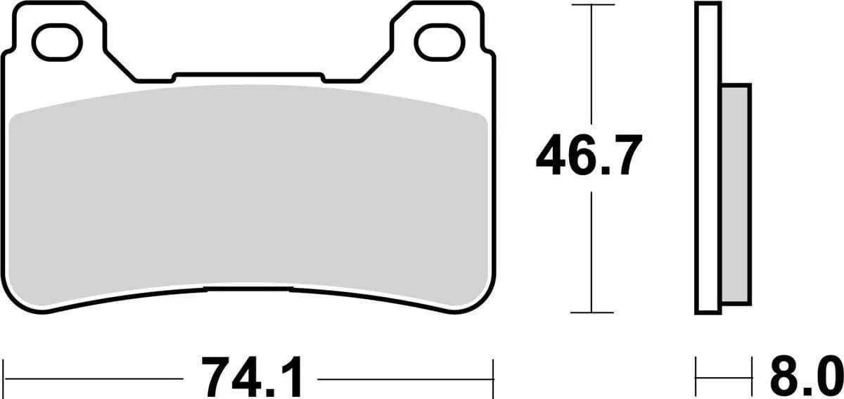 Гальмівні колодки Renthal RC-1 Sport Brake Pads/ HHP, Sintered