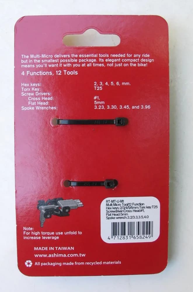 Ключи для велосипеда Ashima Rite Toolz Multi Micro Tool