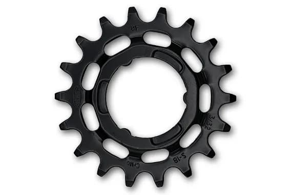 Зірка задня KMC Shimano Narrow 18T чорна 3/32"
