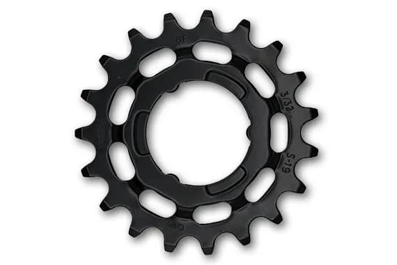 Зірка задня KMC Shimano Narrow 19T чорна 3/32"