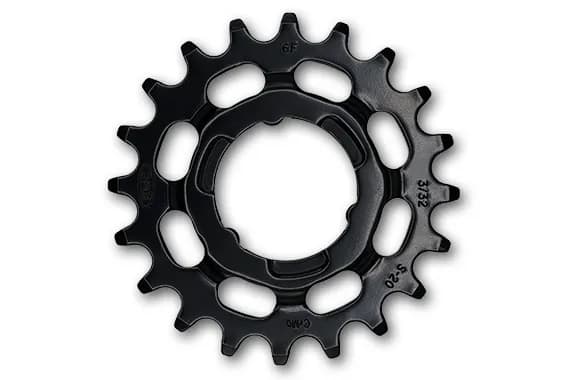 Зірка задня KMC Shimano Narrow 20T чорна 3/32"