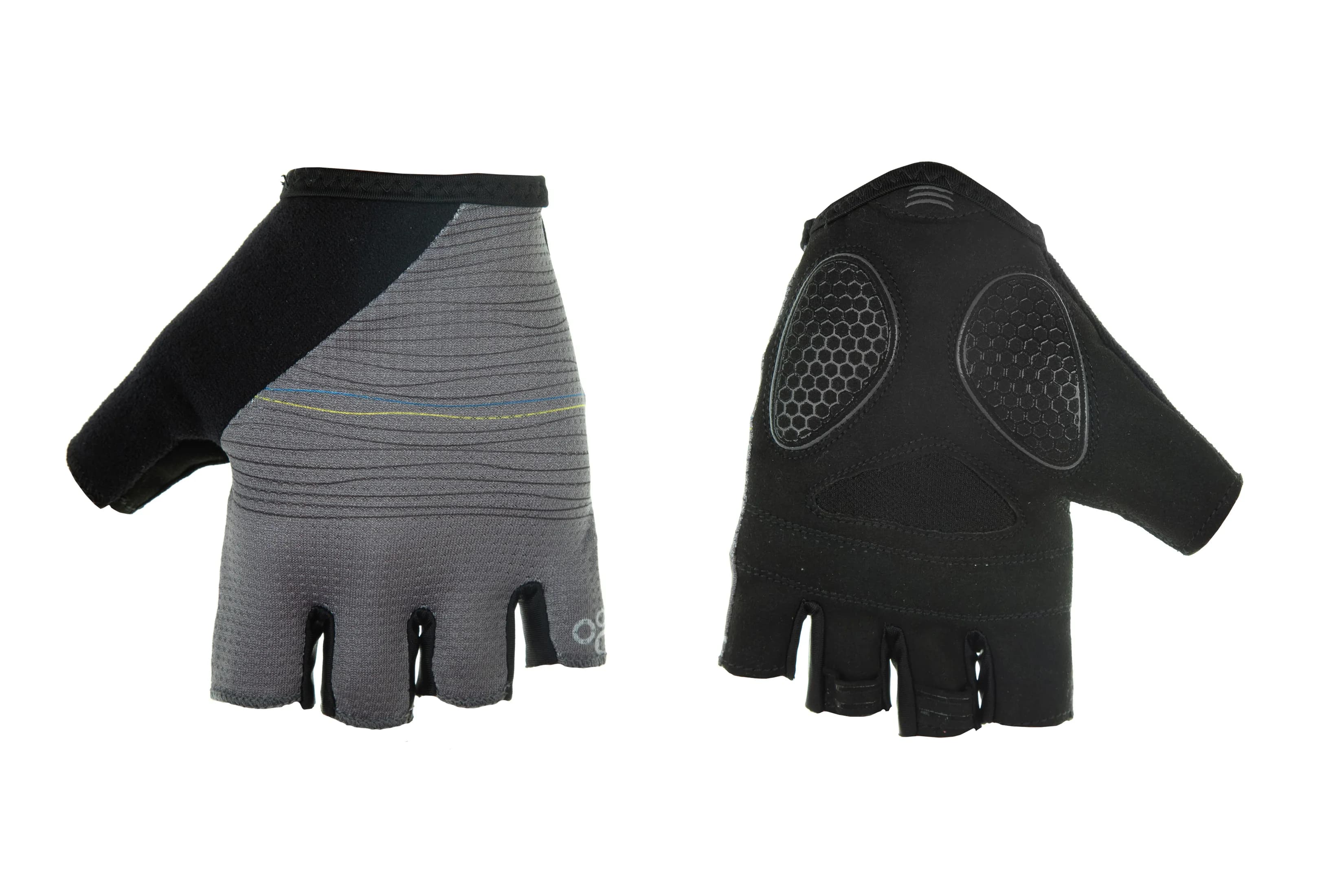 Рукавички ONRIDE Catch 20 колір чорний з жовто-блакитними смужками розмір XL