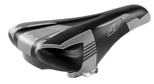 Сідло Monte Grappa JP 1205 GR, чорний/сірі полоски, 255x150 мм