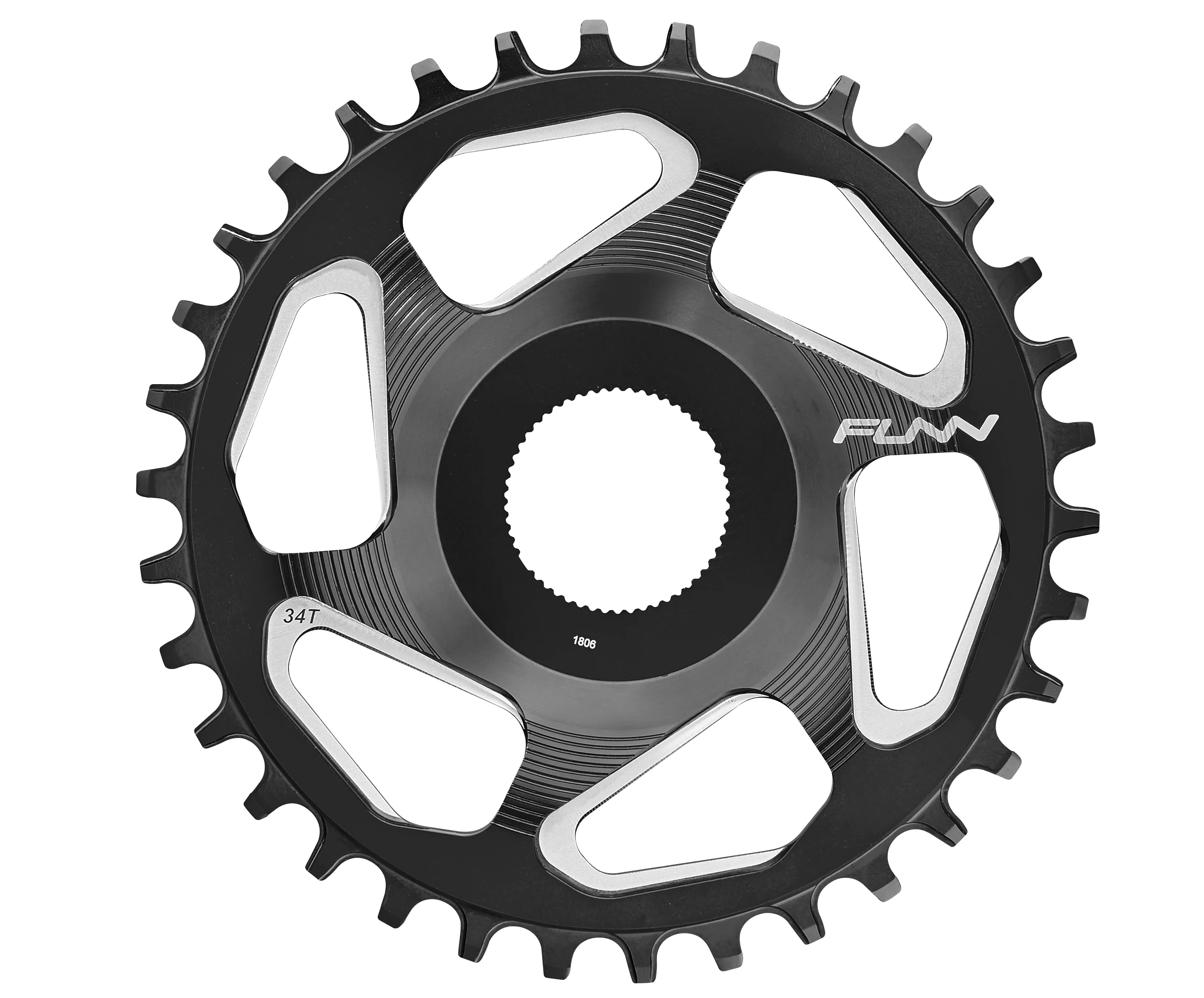Зірка шатунів FUNN Solo ES NW 36T, Shimano DM E, AL7075, chainline 50/53 мм, чорний