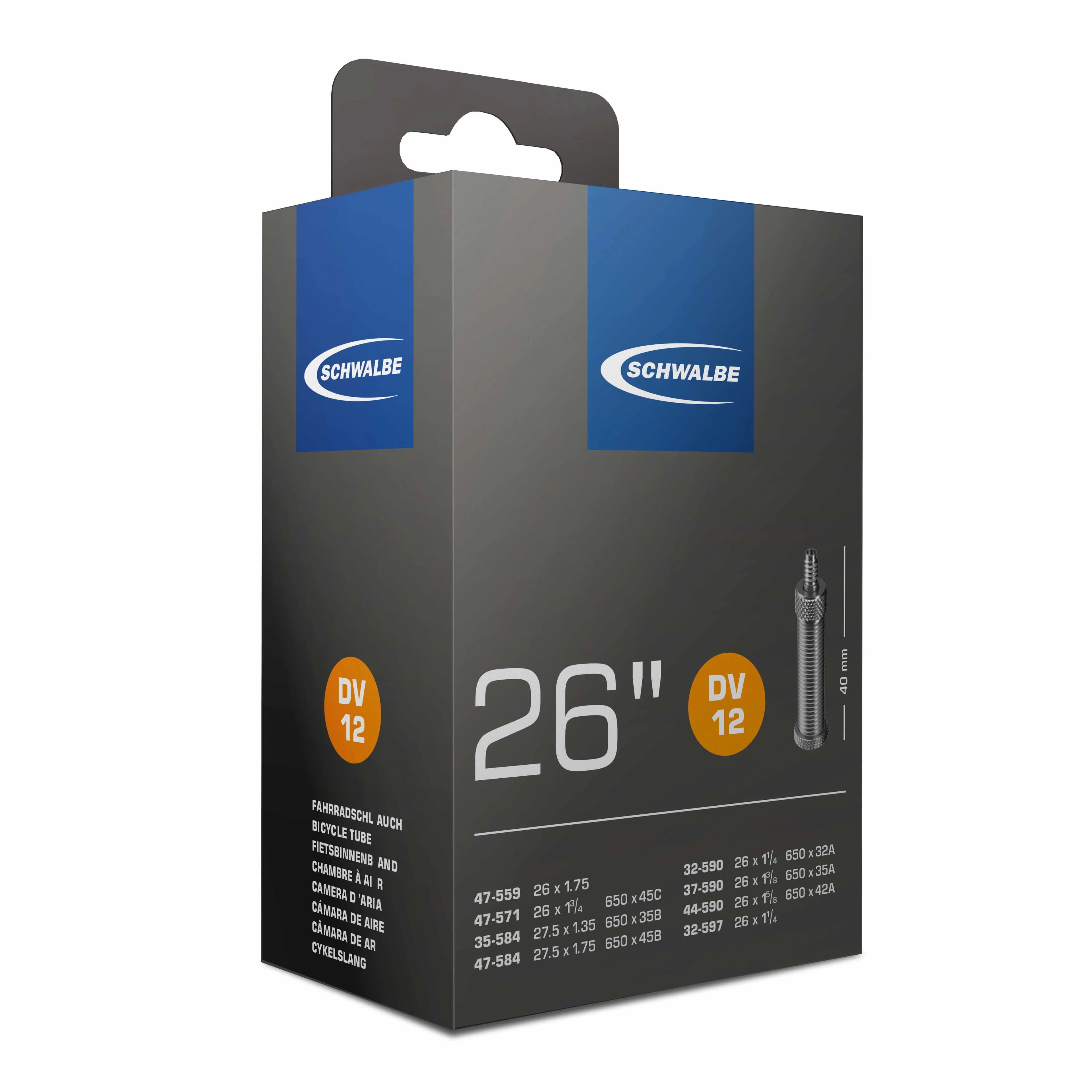 Камера Schwalbe SV 12A Special Sizes 26" (25/40-559) SV 40мм