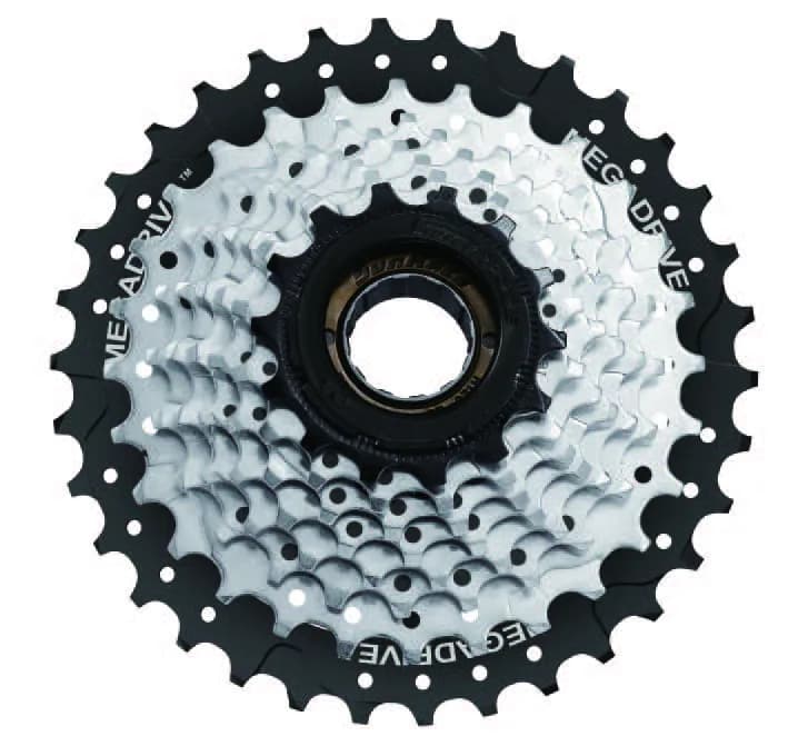 Тріскачка SunRace M56, 8 швидкостей, 13-34T, срібний/чорний