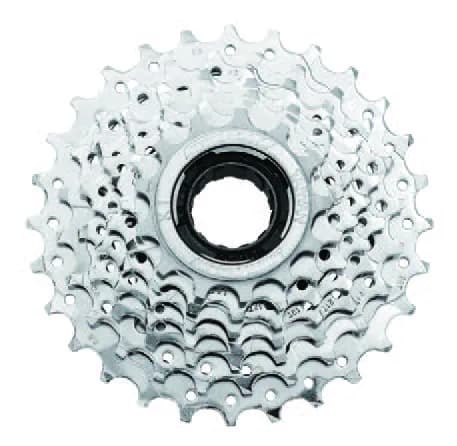 Тріскачка SunRace M30, 7 швидкостей, 13-28T, срібна