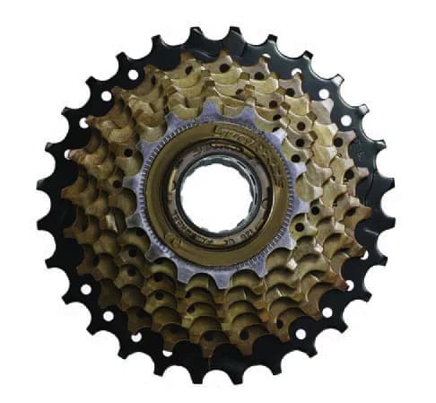 Тріскачка SunRace MFM2A 6DS 2, 6 швидкостей, 14-28T, Brown/Black