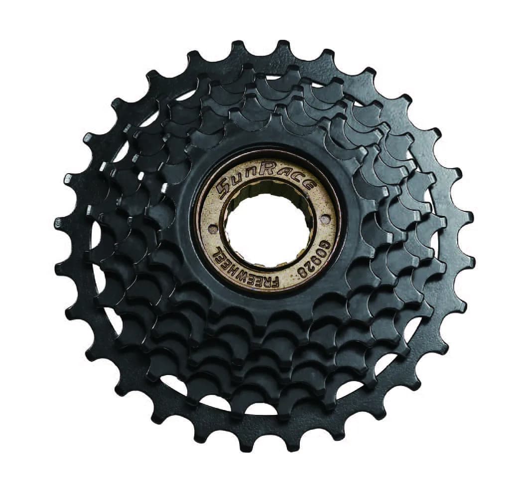 Тріскачка SunRace M05, 7 швидкостей, 14-28T, чорна