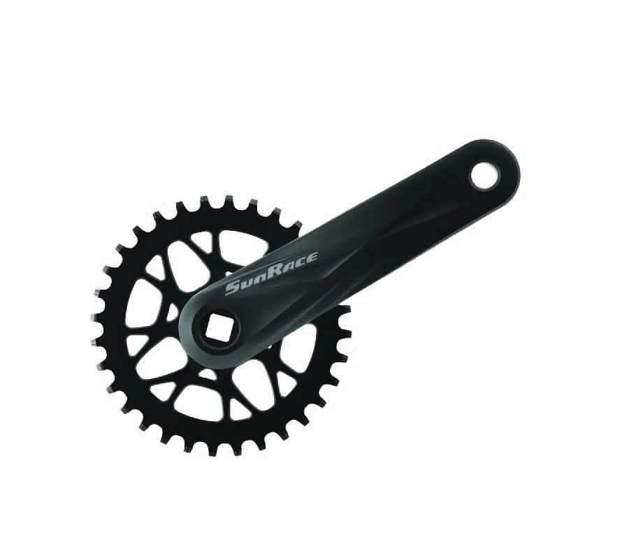 Комплект шатунів SunRace FCM53U під квадрат, 170 мм, 32T, на 11/10/9шв., чорний