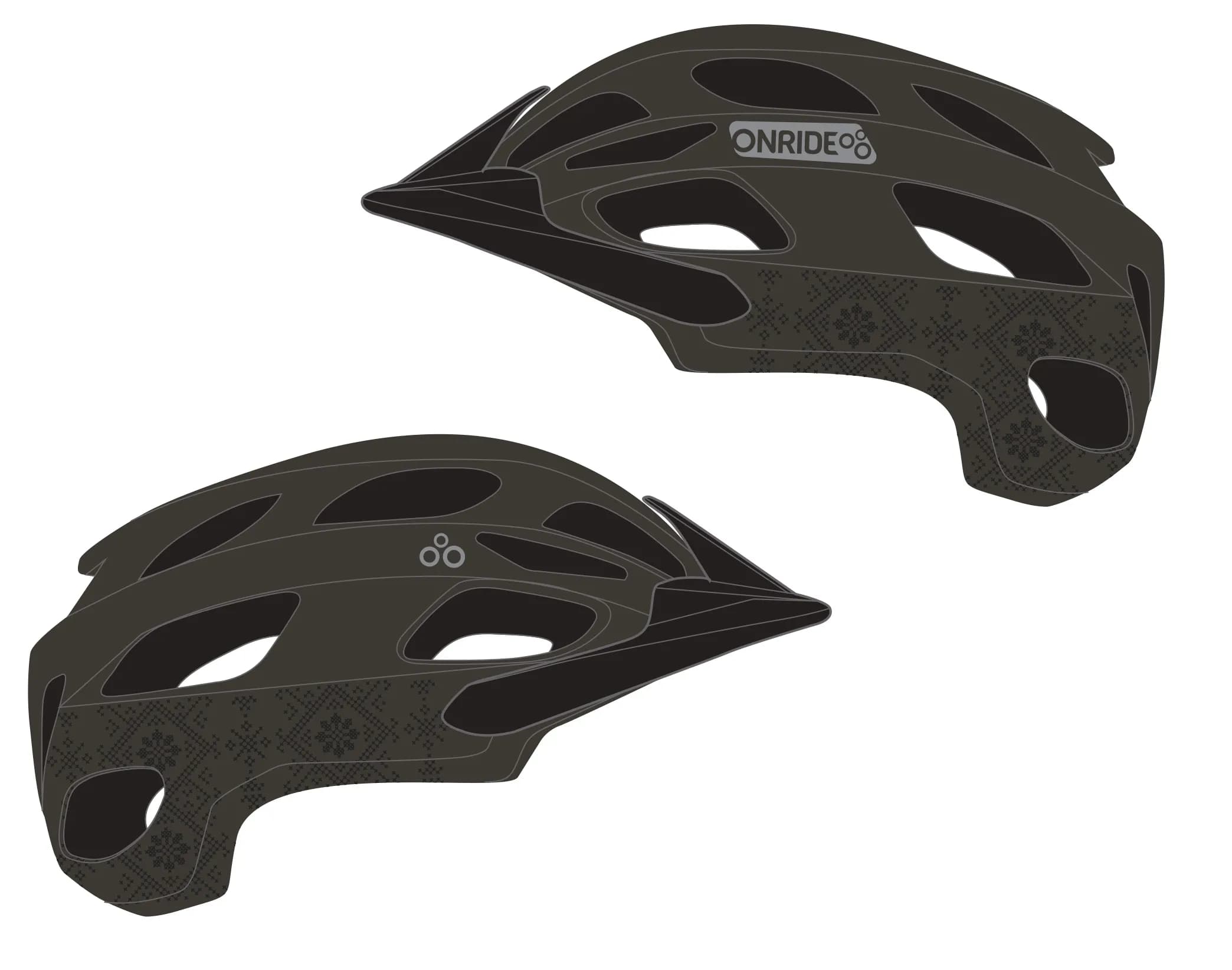 Шолом ONRIDE Art чорний / сірий M (55-58 см)