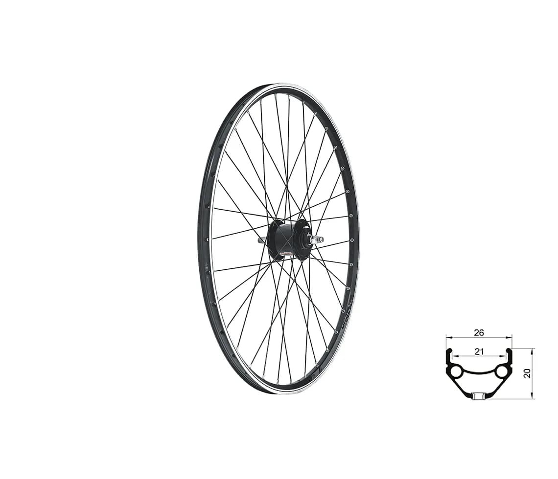 Колесо переднє KLS Draft Dynamo V-brake 28/29" чорний