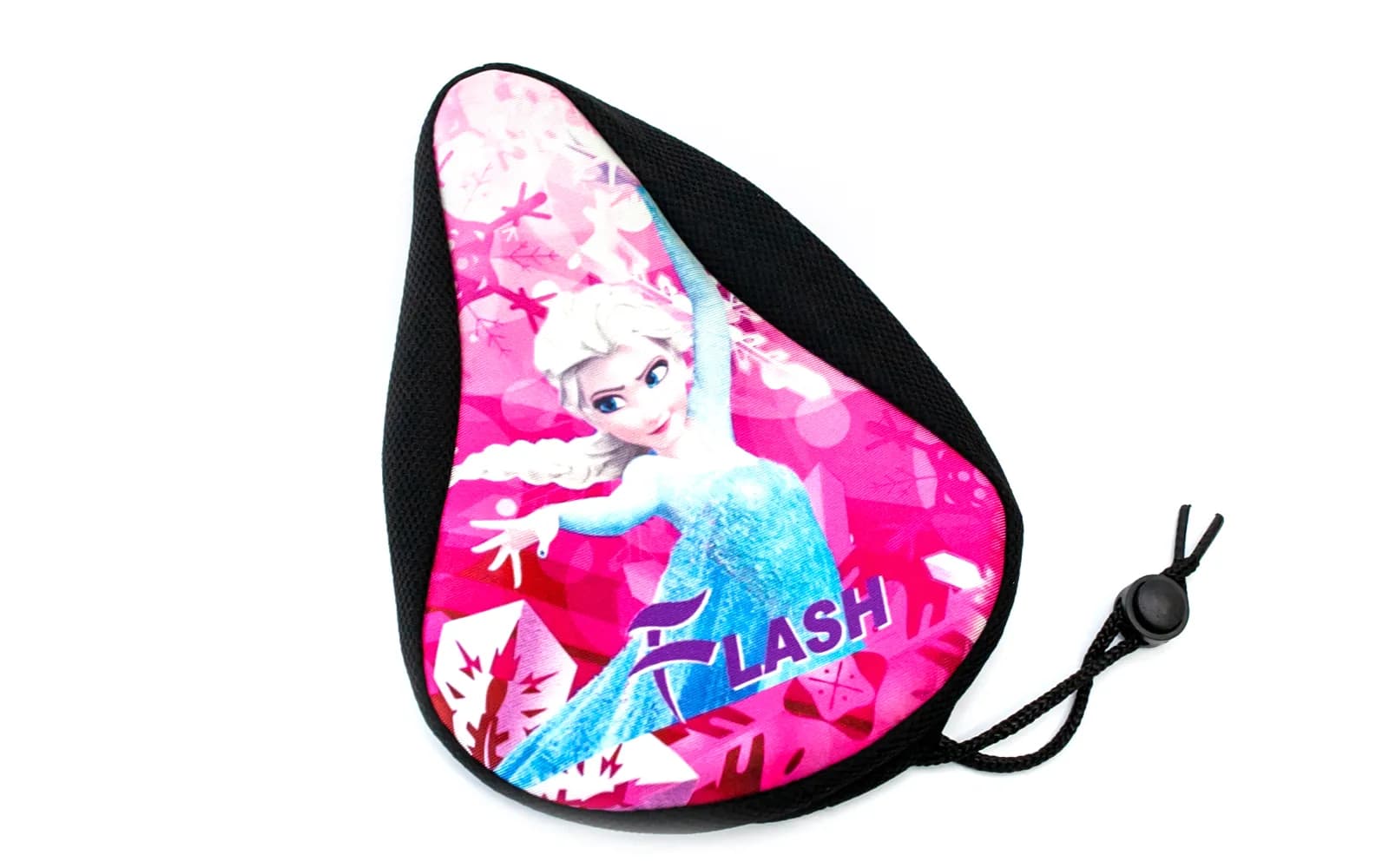 Накладка на детское седло FROZEN с гелевым наполнителем 200*150mm черно-розовый