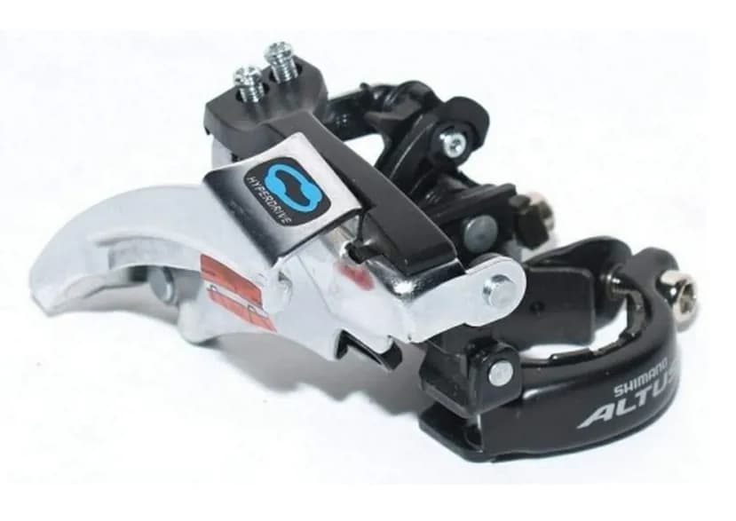 Перемикач перед. 42T iнд. пiд трубу 34,9мм (адаптер 31,8) в+н/тяга нижн. хомут SHIMANO FD-M310
Переднiй перемикач Shimano Altus FD-M310 унiверсальна тяга . макс. звезда 42-48 зубов. Хомут на 34,9мм (адаптер на 31,8 в комплектi).