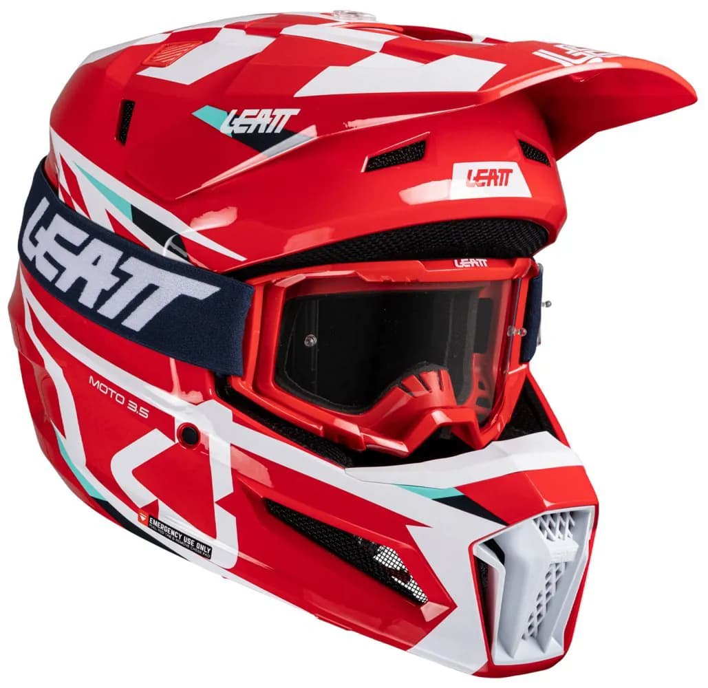 Шолом LEATT Moto 3.5 Helmet + Goggle [Red], L