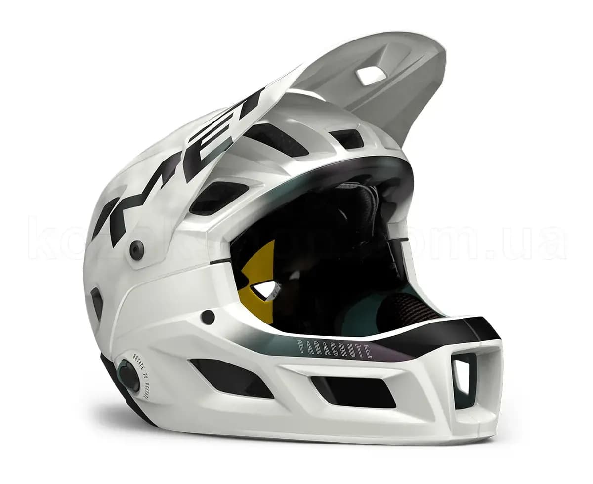 Шолом MET PARACHUTE MCR MIPS CE WHITE IRIDESCENT | MATT M (56-58)