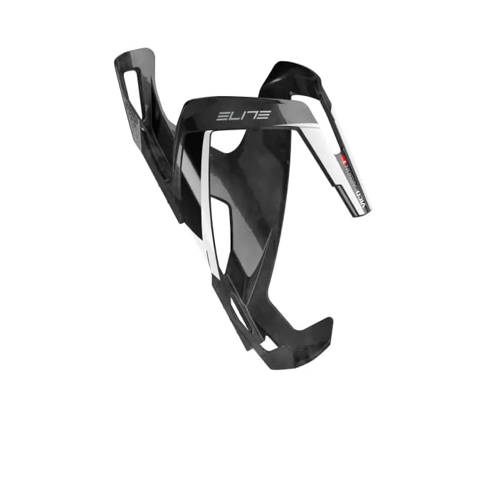 Фляготримач ELITE VICO CARBON чорний/білий глянсований