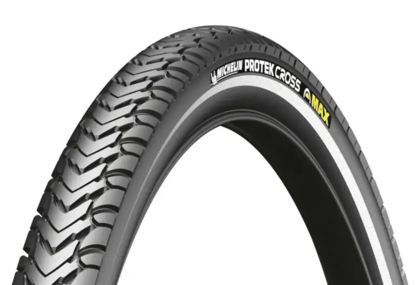 Покришка Michelin PROTEK CROSS MAX 700x35C 22TPI чорн, світловідбиваюча смуга 950г