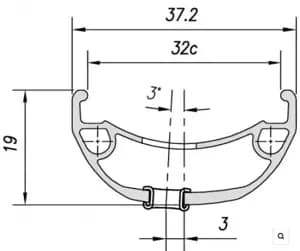 Обід Mach1 TRUCKY 32, 27,5" TLR 28 отв. 660г, чорний