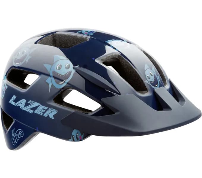 Шолом LAZER Lil Gekko дитячий, темно-синій з акулами