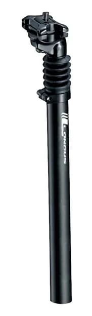 Підсідельний штир Longus  SPRING с пруж. Al 27,2/350мм чорний