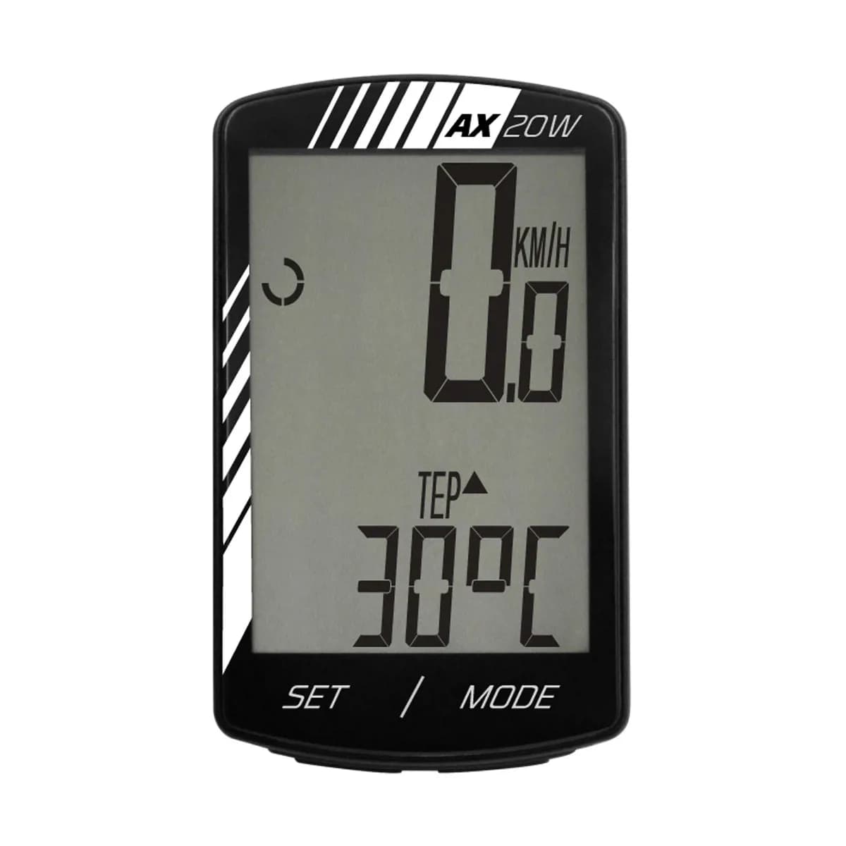 Велокомп`ютер Longus АХ-20W, 20 ф-цій, чорний