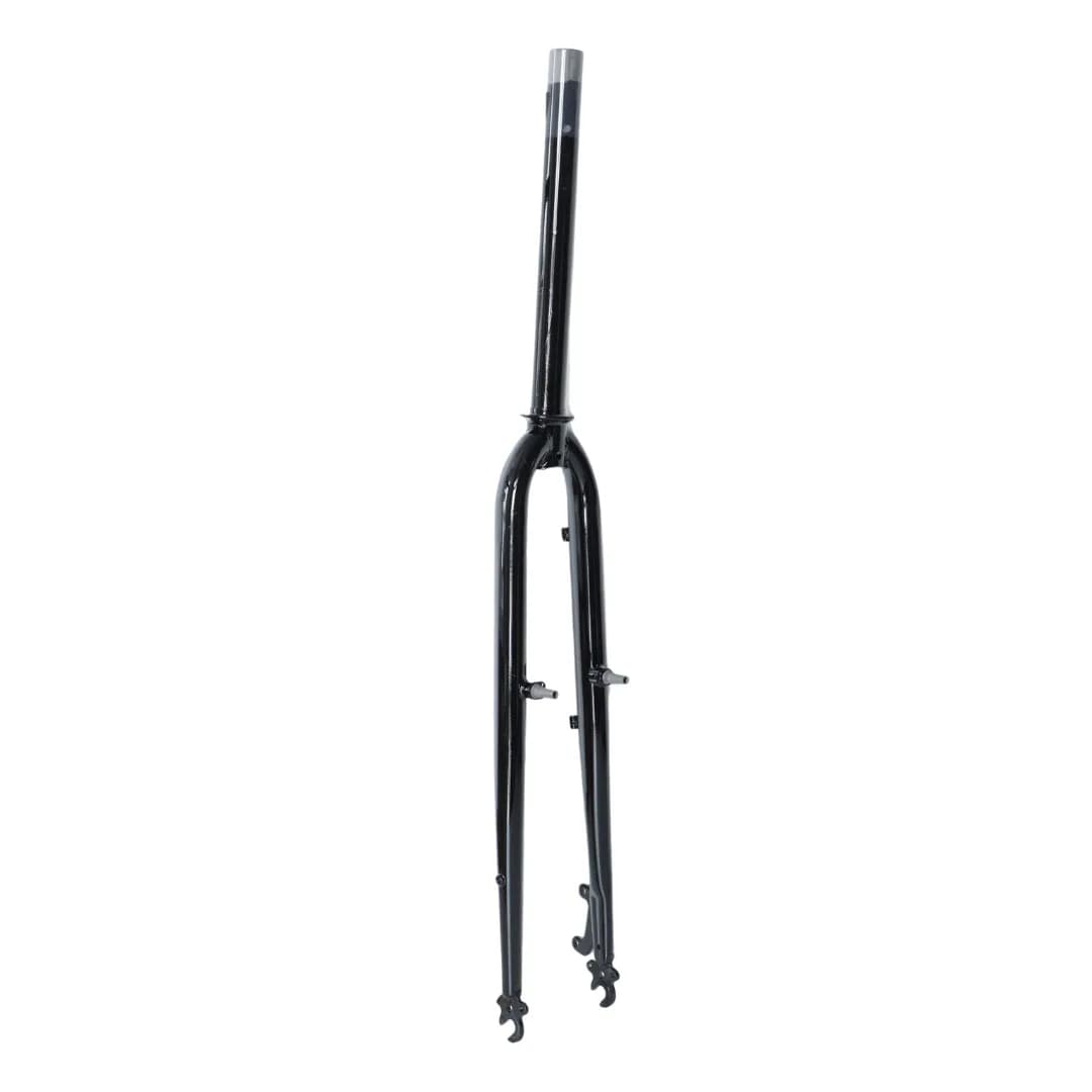 Вилка 28" жорстка сталь 1-1/8" disc/v-br безрізьб. під ексцентрик шток-290мм FSD чорний довжина ніг 500мм, шир 80мм
