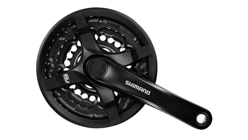 Шатун Алюмiнiй L170мм 28-38-48Т під квадрат SHIMANO FC-TY501 чорний