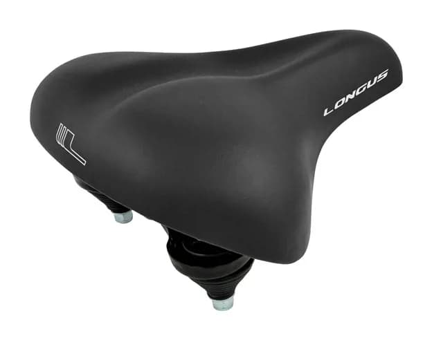 Сідло Longus COIL, чорний City, пружини
