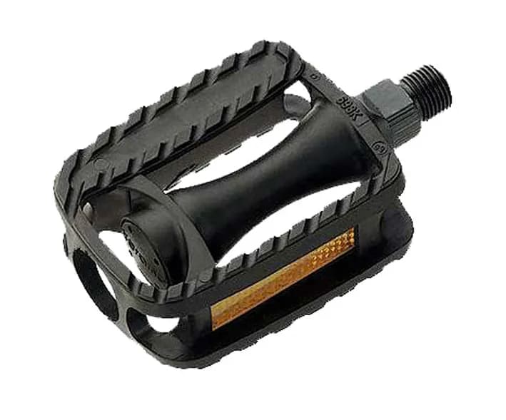 Педалі Longus MTB пластик, дитячі, 1/2" вісь, чорний, світловідбивачі