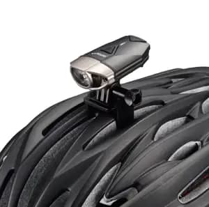 Світло переднє INFINI SUPER LAVA 4 ф-ції, 2LED чорний/титан USB + кріплення на шолом