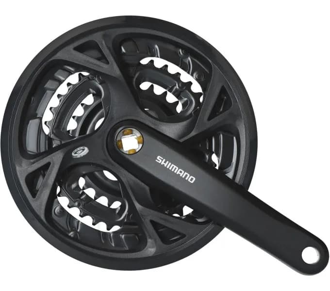 Шатуни Shimano FC-M371-3, 175мм, 48X36X26T, захист зірок, з болтами